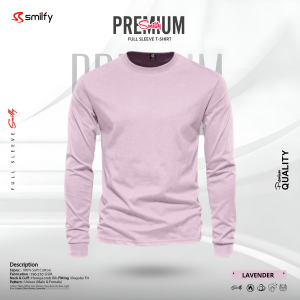<br>𝐏𝐫𝐞𝐦𝐢𝐮𝐦 𝐅𝐮𝐥𝐥 𝐒𝐥𝐞𝐞𝐯𝐞 𝐓-𝐒𝐡𝐢𝐫𝐭<br> Color- Lavender