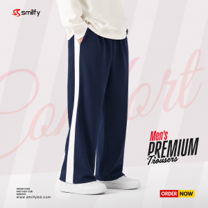<br>𝐓𝐚𝐫𝐫𝐲 𝐓𝐫𝐨𝐮𝐬𝐞𝐫<br>Navy Blue with White
