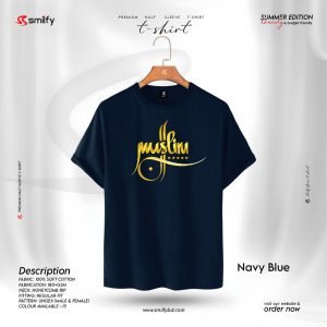 <br>𝐏𝐫𝐢𝐧𝐭𝐞𝐝 𝐇𝐚𝐥𝐟 𝐓-𝐬𝐡𝐢𝐫𝐭<br>Color: Navy Blue, Black