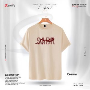 <br>𝐏𝐫𝐢𝐧𝐭𝐞𝐝 𝐇𝐚𝐥𝐟 𝐓-𝐬𝐡𝐢𝐫𝐭<br>Color: Cream