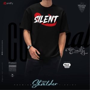 <br>𝐏𝐫𝐢𝐧𝐭𝐞𝐝 𝐃𝐫𝐨𝐩 𝐒𝐡𝐨𝐮𝐥𝐝𝐞𝐫<br>Color: Black (Silent)