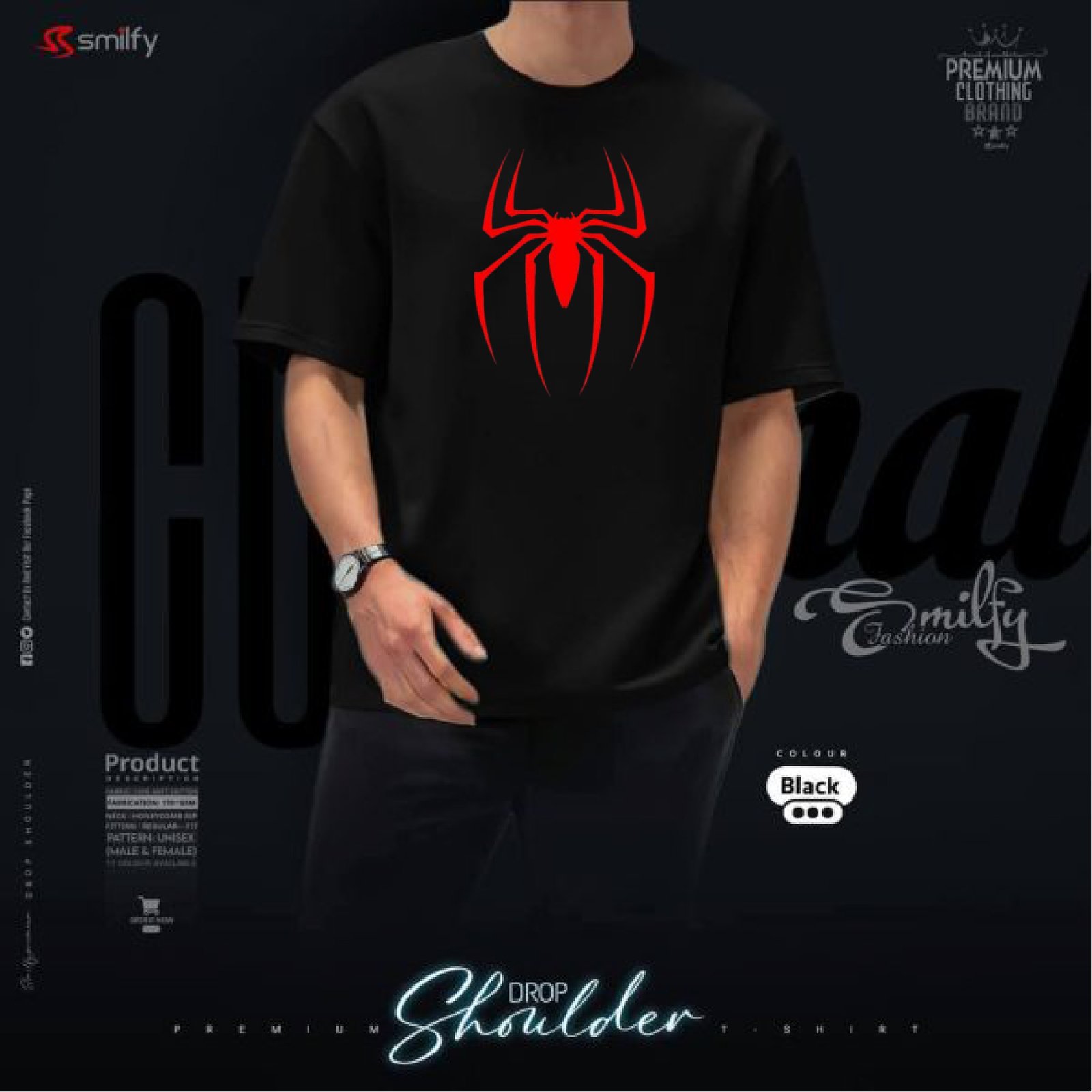 <br>đđĢđĸđ§đđđ đđĢđ¨đŠ đđĄđ¨đŽđĨđđđĢ<br>Color: Black (Spider)