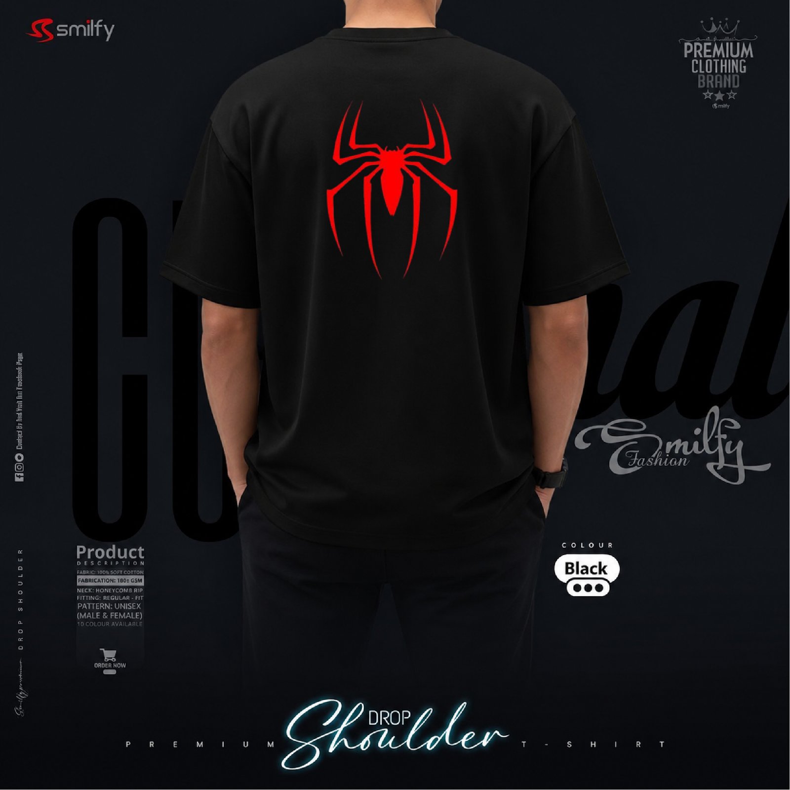 <br>đđĢđĸđ§đđđ đđĢđ¨đŠ đđĄđ¨đŽđĨđđđĢ<br>Color: Black (Spider) - Image 2